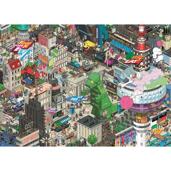 Image 1 of Heye - Puzzle eBoy: Pixorama: Berlin Quest - 1 000 piese