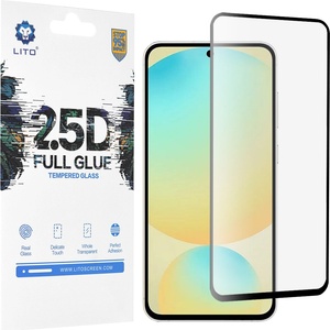 LITO Протектор за Samsung Galaxy S24 FE - Lito 2.5D FullGlue Glass - черен