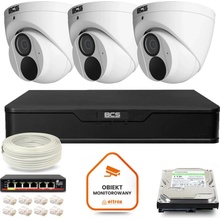 BCS 3x kamera P EIP28FWR3 Ai2 DVR