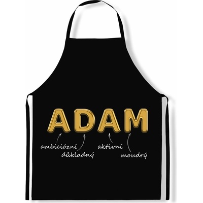 IMPAR Zástěra Mužská jména Gold Adam