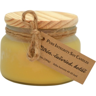 Pure Integrity Soy Candles CITRÓNOVO-ČUČORIEDKOVÝ KOLÁČ 284 g