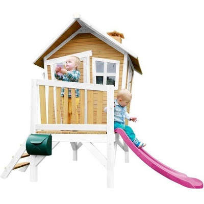 axi Детска къща AXI Robin с пързалка - Розова (A030.045.41)