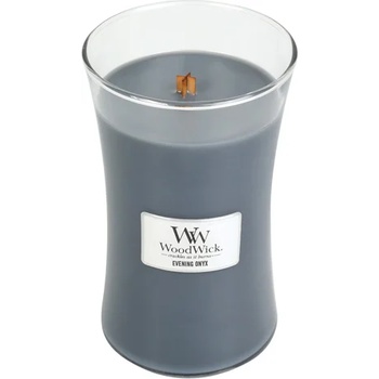 WoodWick Evening Onyx ароматна свещ с дървен фитил 609, 5 гр