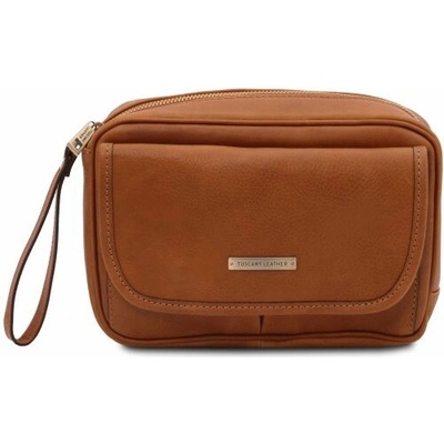Tuscany Leather Kožená príručná taška Ivan Prírodná