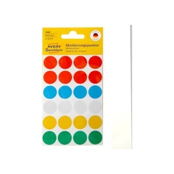 Image 1 of Avery Zweckform Етикети Ф18мм, 96 брoq, асорти