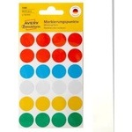 Avery-Zweckform Етикети Ф18мм, 96 брoq, асорти