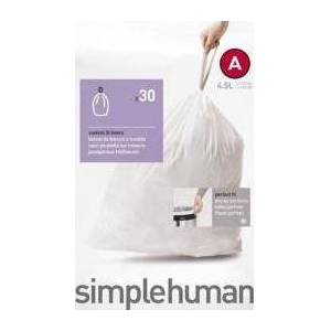 simplehuman Торбички за боклук Simplehuman размер А 4, 5 л 30 бр (cw0160)