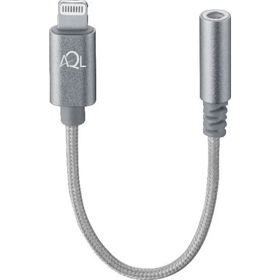 Cellularline Преходник AQL - Aux Audio, 3.5 mm/Lightning, сребрист (5609)