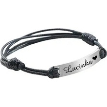 Šperky4U personalizovaný náramek s destičkou OPA1850-ST