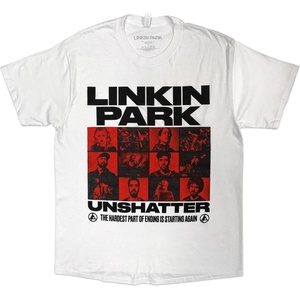 Linkin Park Unshatter Box Photos Тениска с къс ръкав White XL (LPTS47MW04)