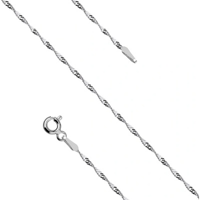 Lunica Stříbrný rhodiovaný řetízek 0235