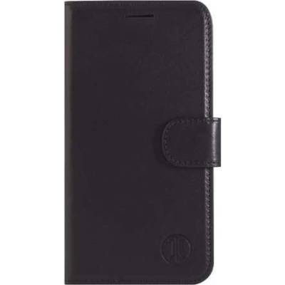 JT BERLIN LeatherBook Style Case - хоризонтален кожен (естествена кожа) калъф тип портфейл за Samsung Galaxy A5 (2017) (черен)