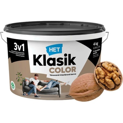 HET Klasik Color 3v1 - 8kg, KC0257 Hnědý ořechový