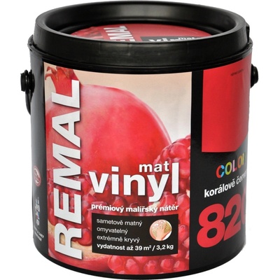 Barvy a laky Hostivař REMAL vinyl color 820 korálově červená 3,2 kg