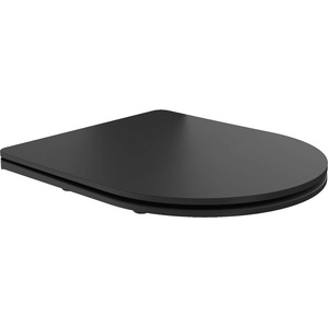 Mexen седалка с плавно затваряне slim, дуропласт, черно матово - 39224085 (39224085)