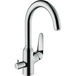Hansgrohe Кухненски смесител Hansgrohe Focus M42 220 с едноръкохватков механизъм и 1 струя (71803000)