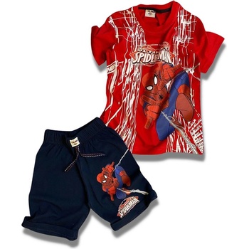 NAYNOMBABY Комплект момче къс ръкав Spiderman- червено
