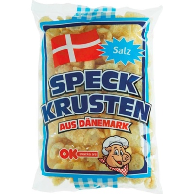 OK SNACKS Bravčové škvarky so soľou z Dánska 150 g