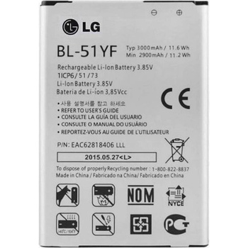 LG Батерия за LG G4 / H810 / H819 / LS991, VS986, оригинална, 3000 mAh (191887)