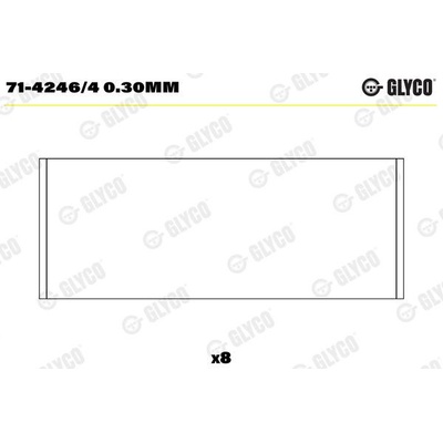 Ojniční ložisko GLYCO 71-4246/4 0.30MM - sada