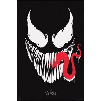 Plagát, Obraz - Venom - Black Face, 61 × 91.5 cm