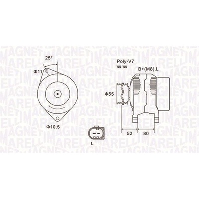 Generátor MAGNETI MARELLI 063731837010