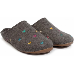 Haflinger Дамски пантофи Haflinger Women's Everest Farfalline Slippers - Anthracite - размер 37 (EU) (126-0067-0112)