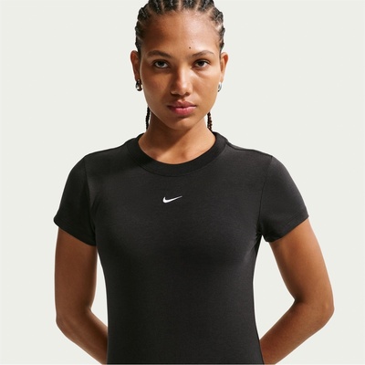 Nike Тениска Nike Sportswear Chill Knit Women's T-Shirt - BLACK/WHITE