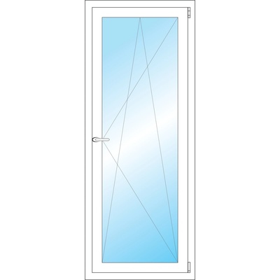 OKNA HNED Plastové okno 62x157 cm (620x1570 mm) bílé otevíravé a sklopné pravé