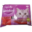 WHISKAS Cat Mäs.výber kura a hrach&hovädzie&morka&jahňa a mrkva v šťave 4 x 85 g