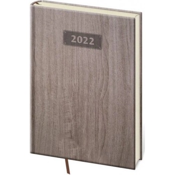 Wood A5 Denný 2022 hnedý