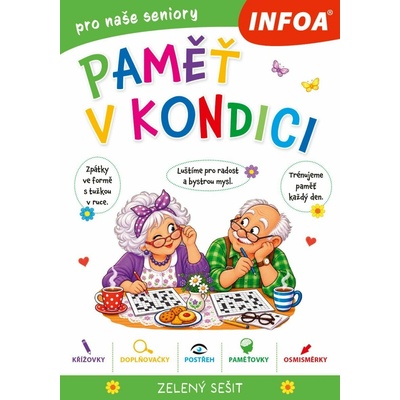 Paměť v kondici - zelený sešit pro seniory