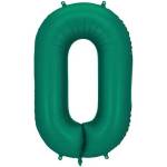 Party Deco Фолиев Балон - Цифра, 86 см, Тъмнозелено - 0 (fb1s-0-012b)