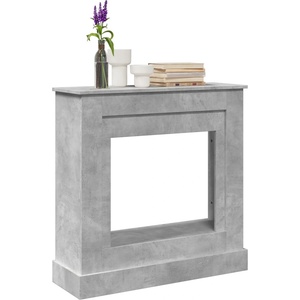 vidaXL Облицовка за камина, бетонно сив, 90x30x90 см, инженерно дърво (854592)
