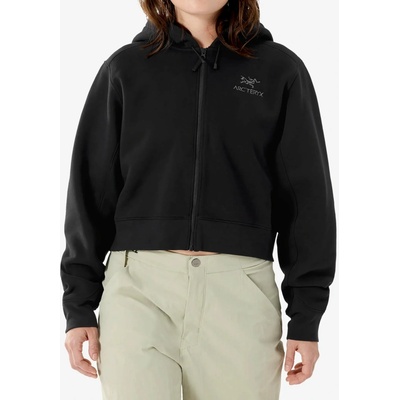 Arcteryx Emblem Fleece Full Zip Crop Hoody black