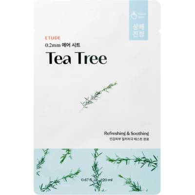 Etude 0.2 Therapy Air Mask Tea Tree - Лист-маска с екстракт от чаено дърво 1бр. /20мл