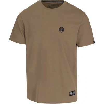 PitBull West Coast tričko pánske small logo 170 dark sand