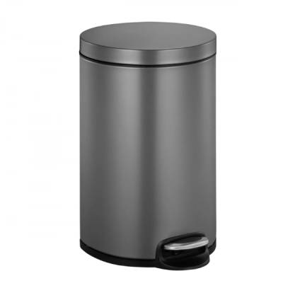EKO-Europe EKO Кош за отпадъци с педал SERENE - графит - 12 л (EKO 921512 - Platinum)