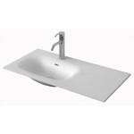 Inter Ceramic Мивка за баня ICB 4613, Inter Ceramic, монтаж върху плот, iStone Solid Surface, бял (4613)