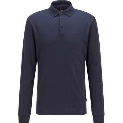 Boss Блуза с яка Boss Men's HBB Pado 30 Long-Sleeve Polo Shirt Iconic Logo Embroidered - Navy 404