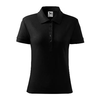 Malfini cotton 213 / Дамска поло тениска - черна xxl (2130117)