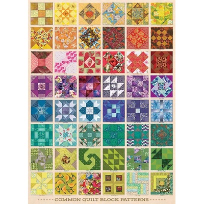Cobble Hill - Puzzle Common Quilt Blocks - 1 000 piese