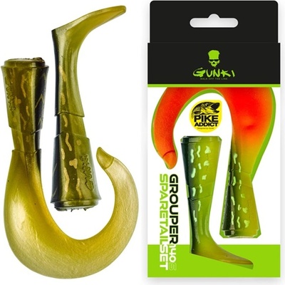 Gunki Náhradní ocásky Grouper 14cm S - Pike Dress Gold
