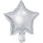 Party Deco Фолиев Балон, Звезда, Сребро (fb120m-018)