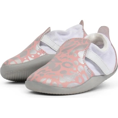 bobux Outlet: iWalk Aktiv: Детски кожени обувки - Abstract Pink & Silver - Размер No24 (633903-24)