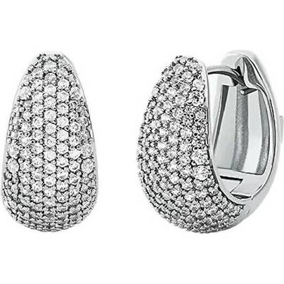 Michael Kors Trblietavé kruhové náušnice Teardrop Metallic Muse MKJ8580040 číra, strieborná