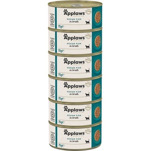 Applaws Консерва за котки с морски риби в бульон 6 x 70 г