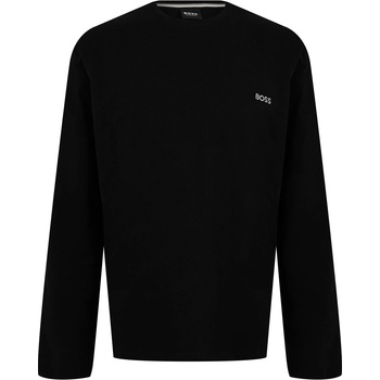 Boss Тениска Boss Men's MixMatch Long-Sleeve T-Shirt Embroidered Logo - Black 001