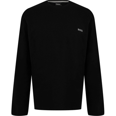 Boss Тениска Boss Men's MixMatch Long-Sleeve T-Shirt Embroidered Logo - Black 001
