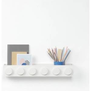 LEGO® Детски бял стенен рафт Sleek - LEGO® (41121735)